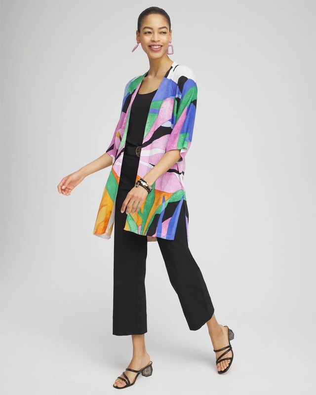 Summer Romance Tropical Midi Cardigan - image 2
